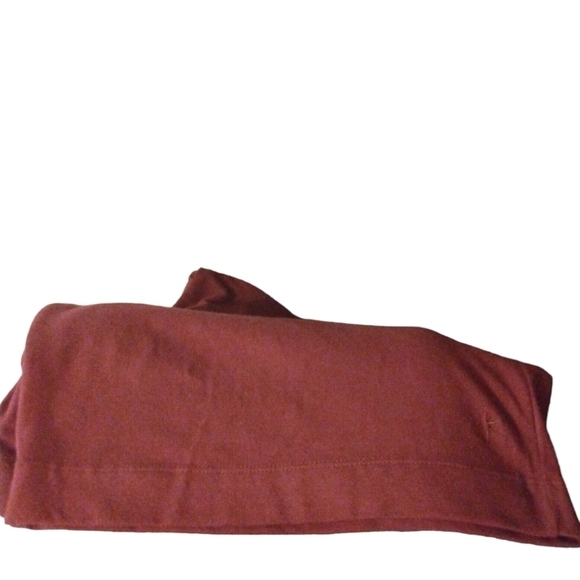 Danskin Now Crossover Waistband Comfortable Maroon Plus Sized Capri Lounge 4X - Picture 7 of 8